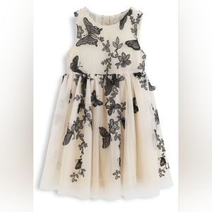 Chicwish DANCING BUTTERFLY SLEEVELESS DOUBLE-LAYERED MESH DRESS FOR KIDS